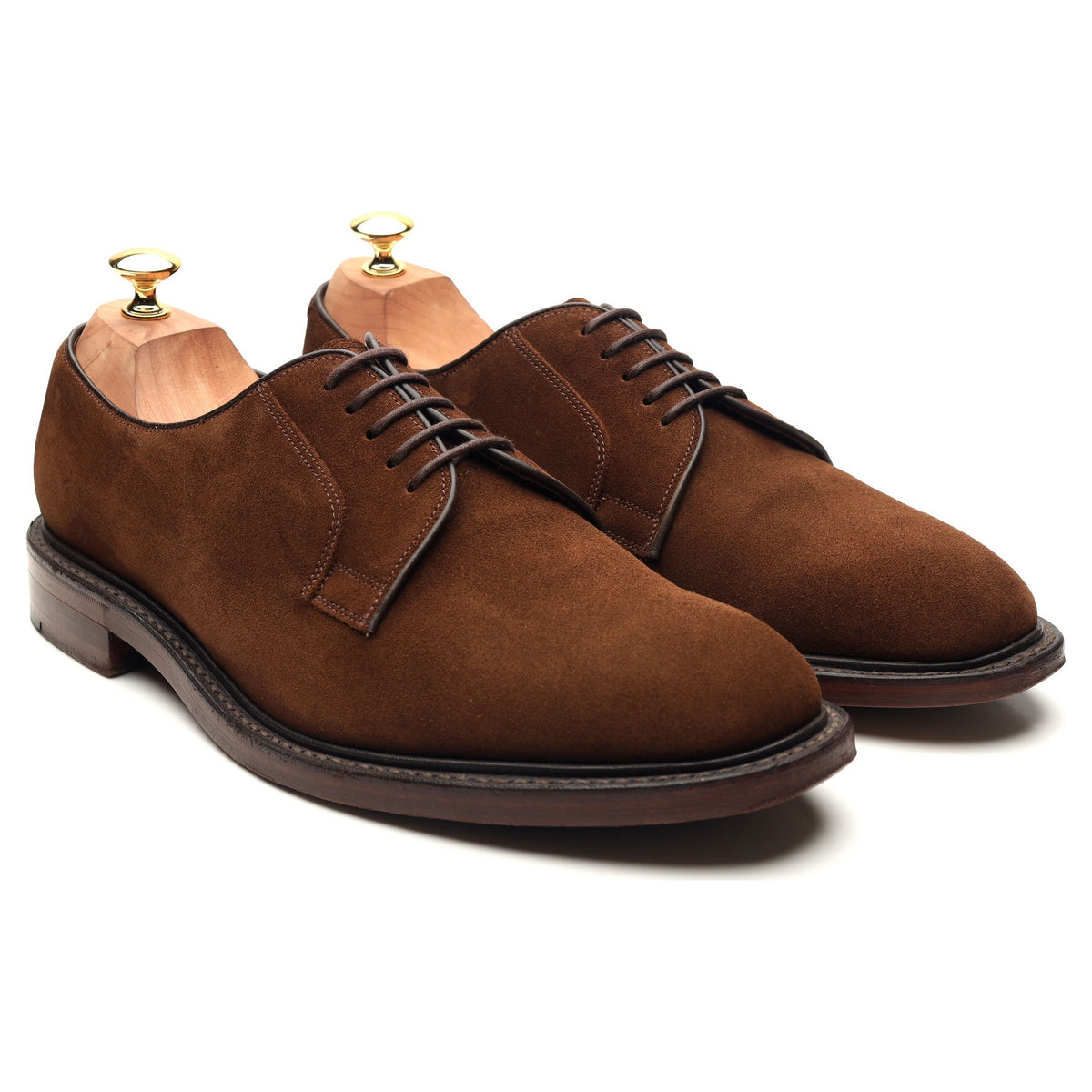 1880 'Perth' Brown Suede Derby UK 10 F - Abbot's Shoes