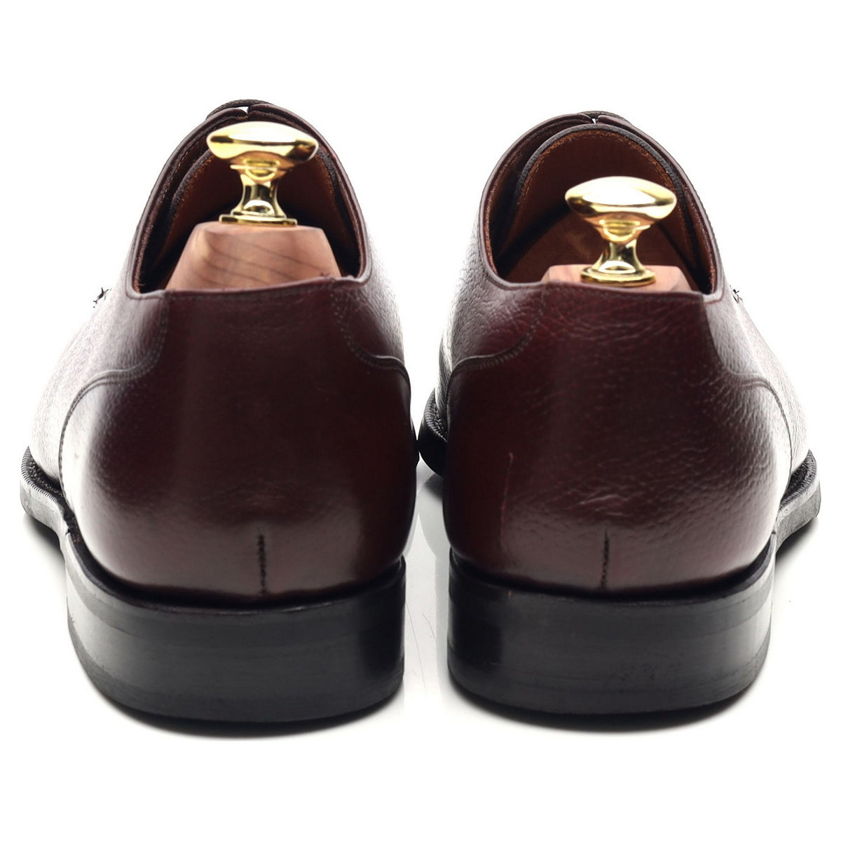 &#39;George&#39; Burgundy Leather Split Toe Derby UK 7.5