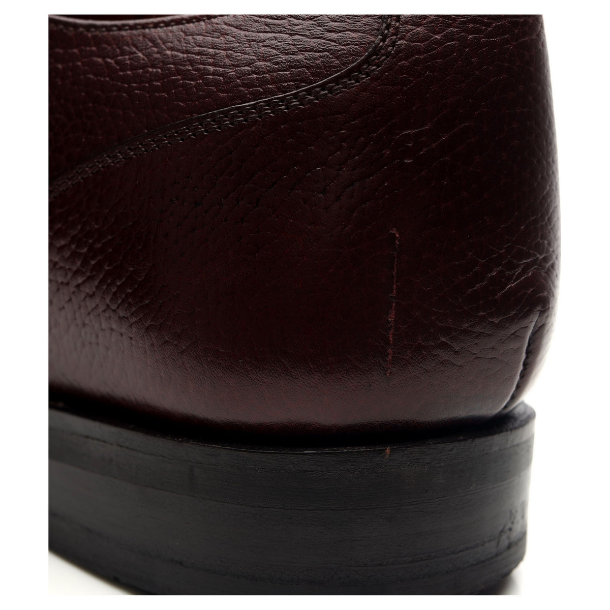 &#39;George&#39; Burgundy Leather Split Toe Derby UK 7.5