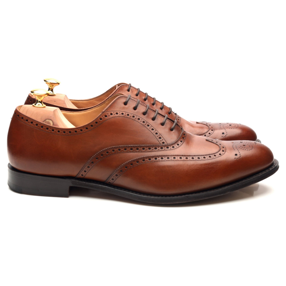 &#39;Berlin&#39; Tan Brown Leather Brogues UK 11 G