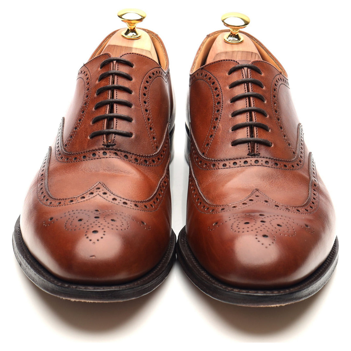 &#39;Berlin&#39; Tan Brown Leather Brogues UK 11 G