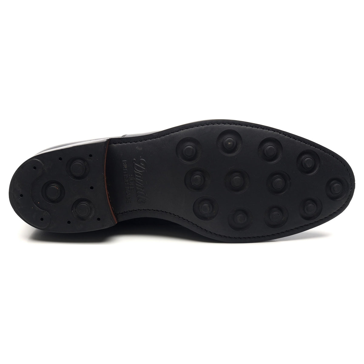 Herring &#39;Knightsbrige&#39; Black Leather Oxford UK 8.5 F
