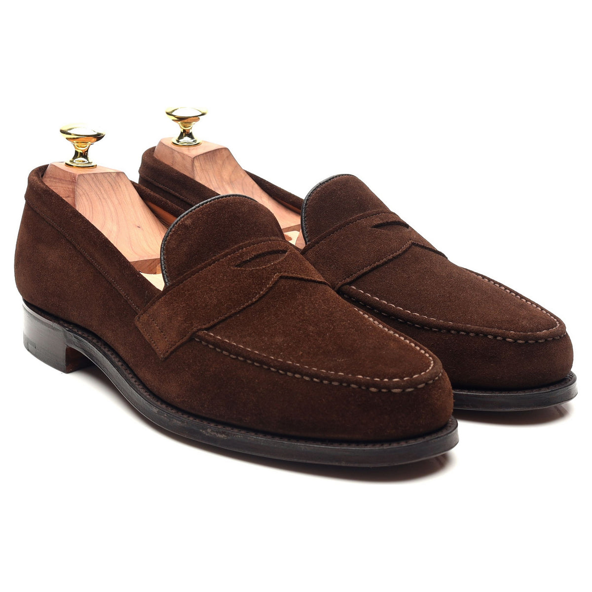 &#39;Hudson&#39; Brown Suede Loafers UK 7 G
