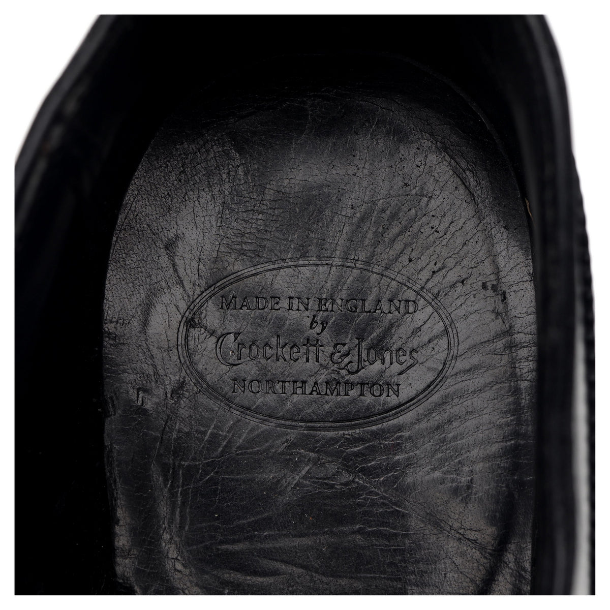 &#39;Egerton&#39; Black Leather Oxford UK 7.5 E