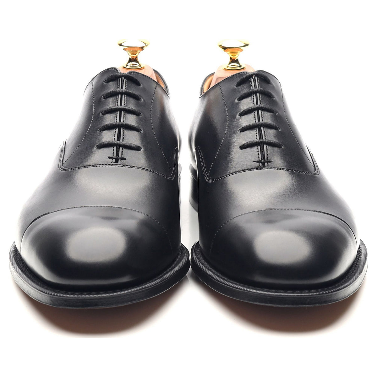 &#39;Consul&#39; Black Leather Oxford UK 8.5 G