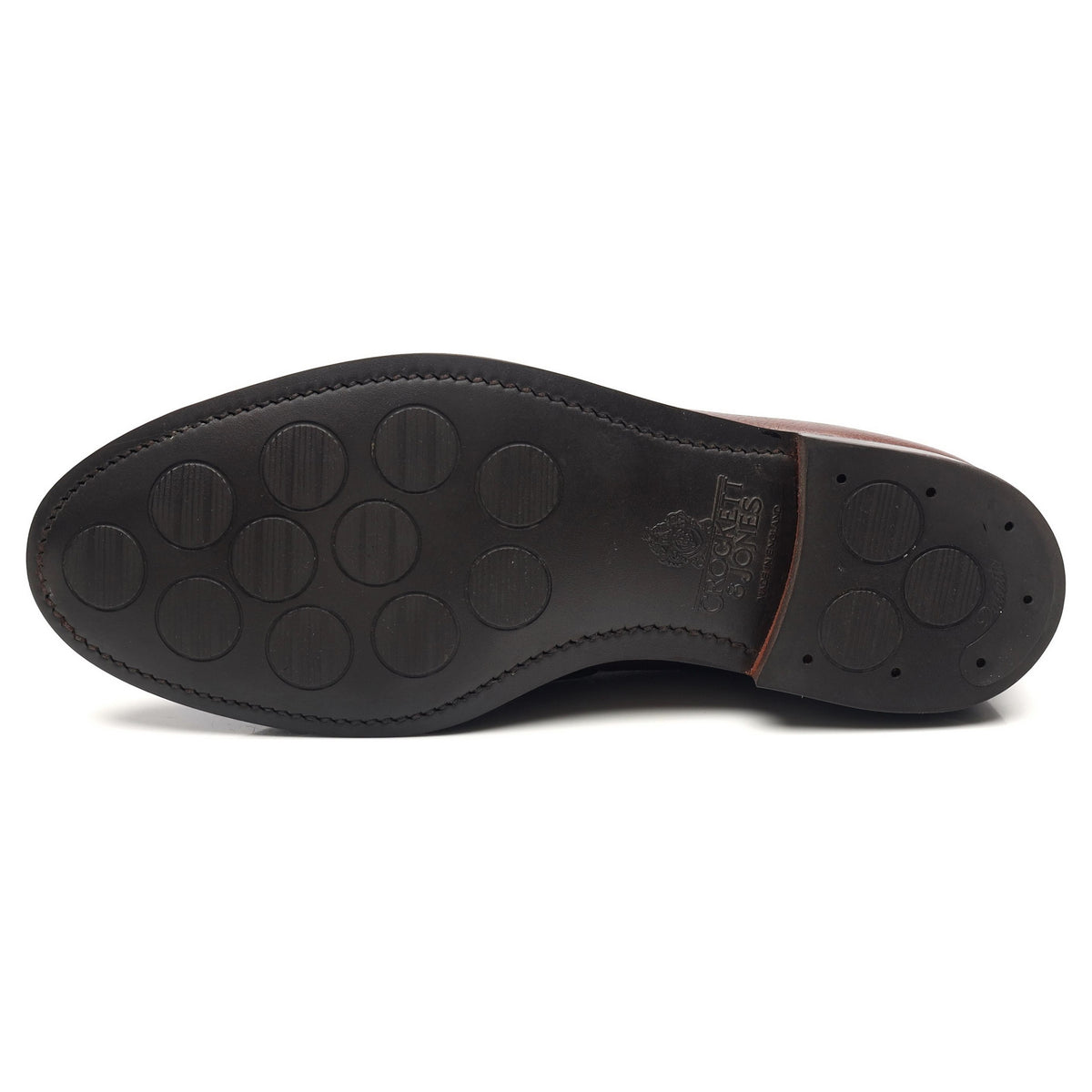 &#39;Cavendish 2&#39; Dark Brown Leather Tassel Loafers UK 6 E