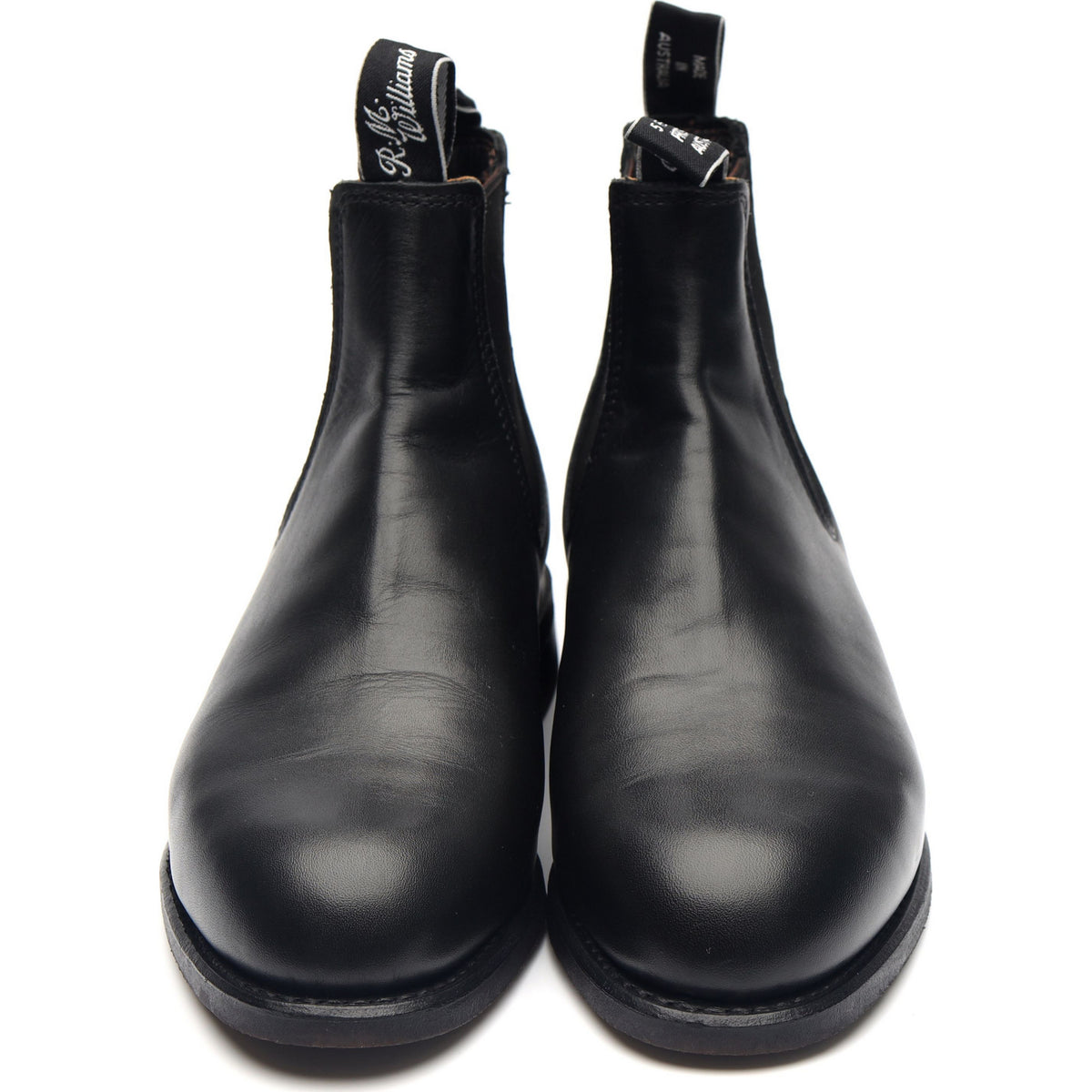 &#39;Comfort Turnout&#39; Black Leather Chelsea Boots UK 7 G