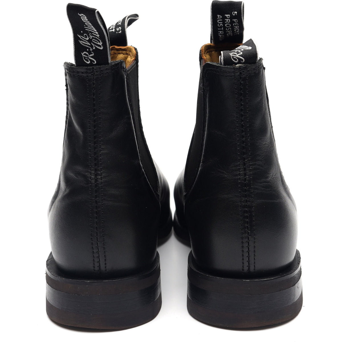 &#39;Comfort Turnout&#39; Black Leather Chelsea Boots UK 7 G