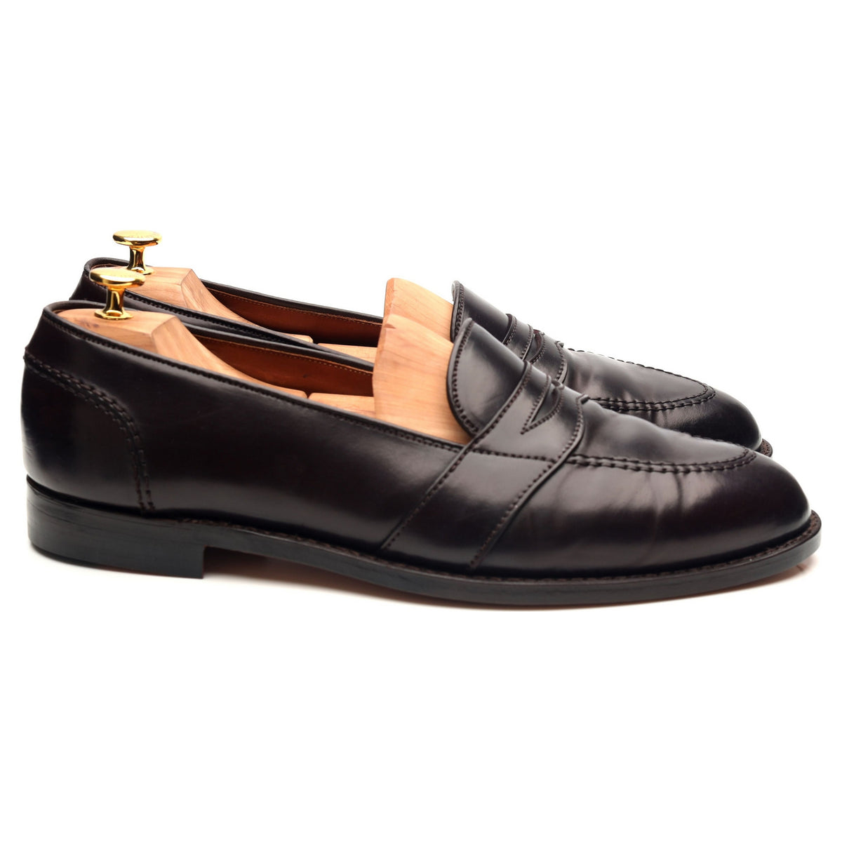 &#39;34365&#39; Burgundy Cordovan Leather Loafers UK 12.5 US 13