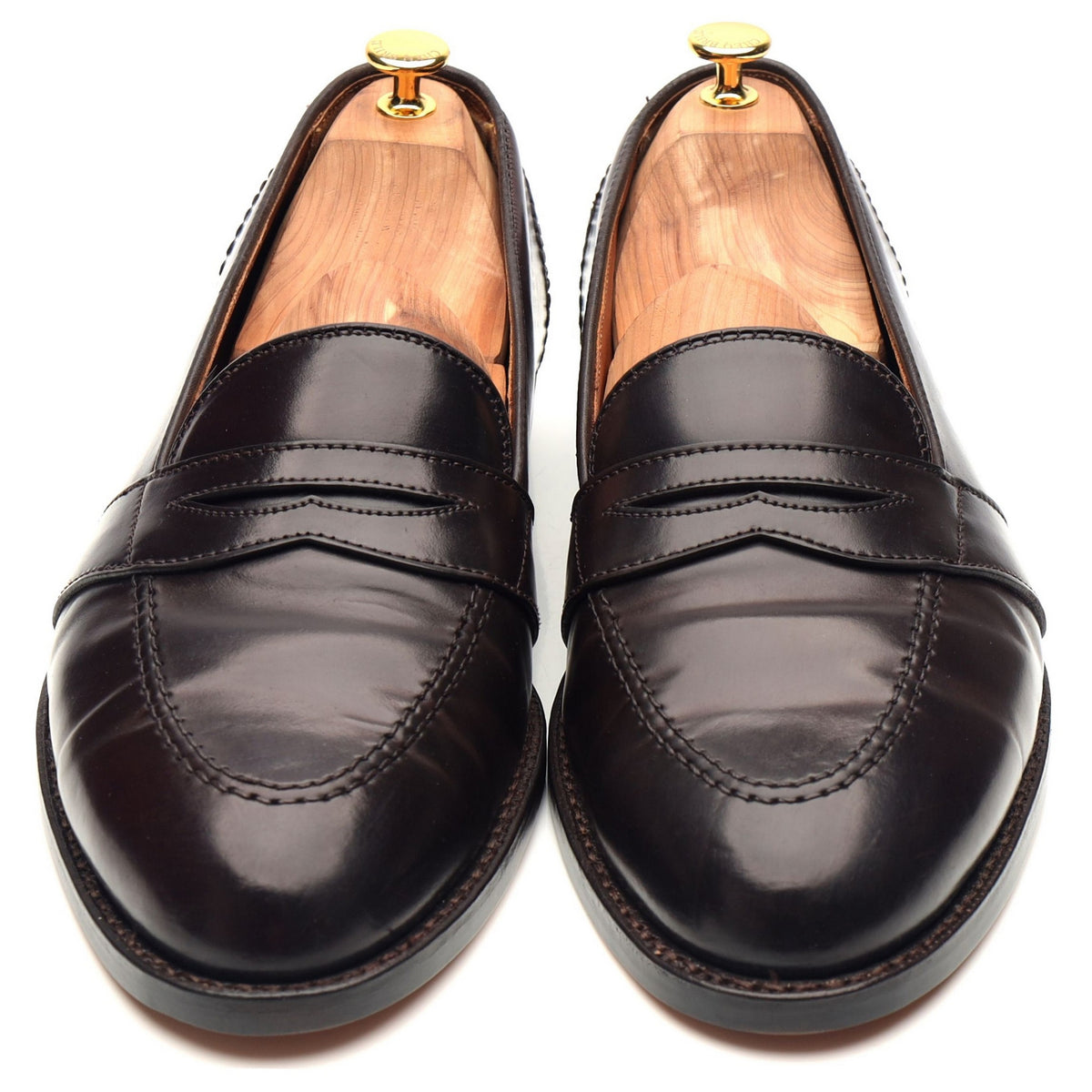 &#39;34365&#39; Burgundy Cordovan Leather Loafers UK 12.5 US 13