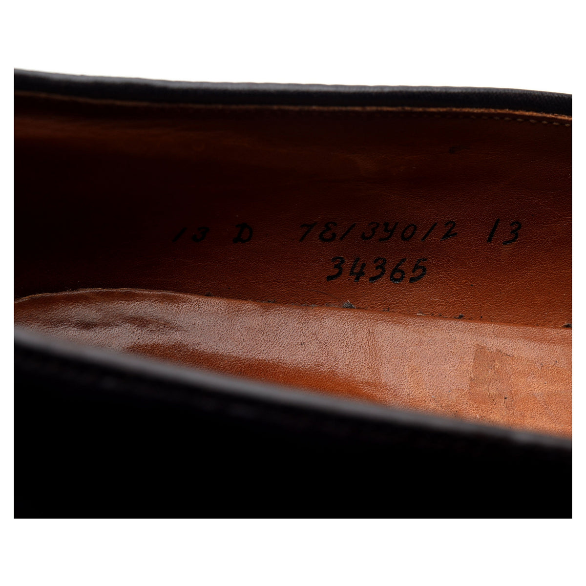 &#39;34365&#39; Burgundy Cordovan Leather Loafers UK 12.5 US 13