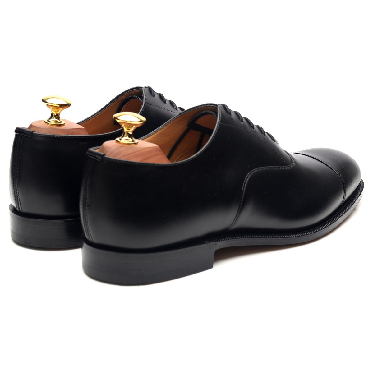 &#39;Consul&#39; Black Leather Oxford UK 8.5 G