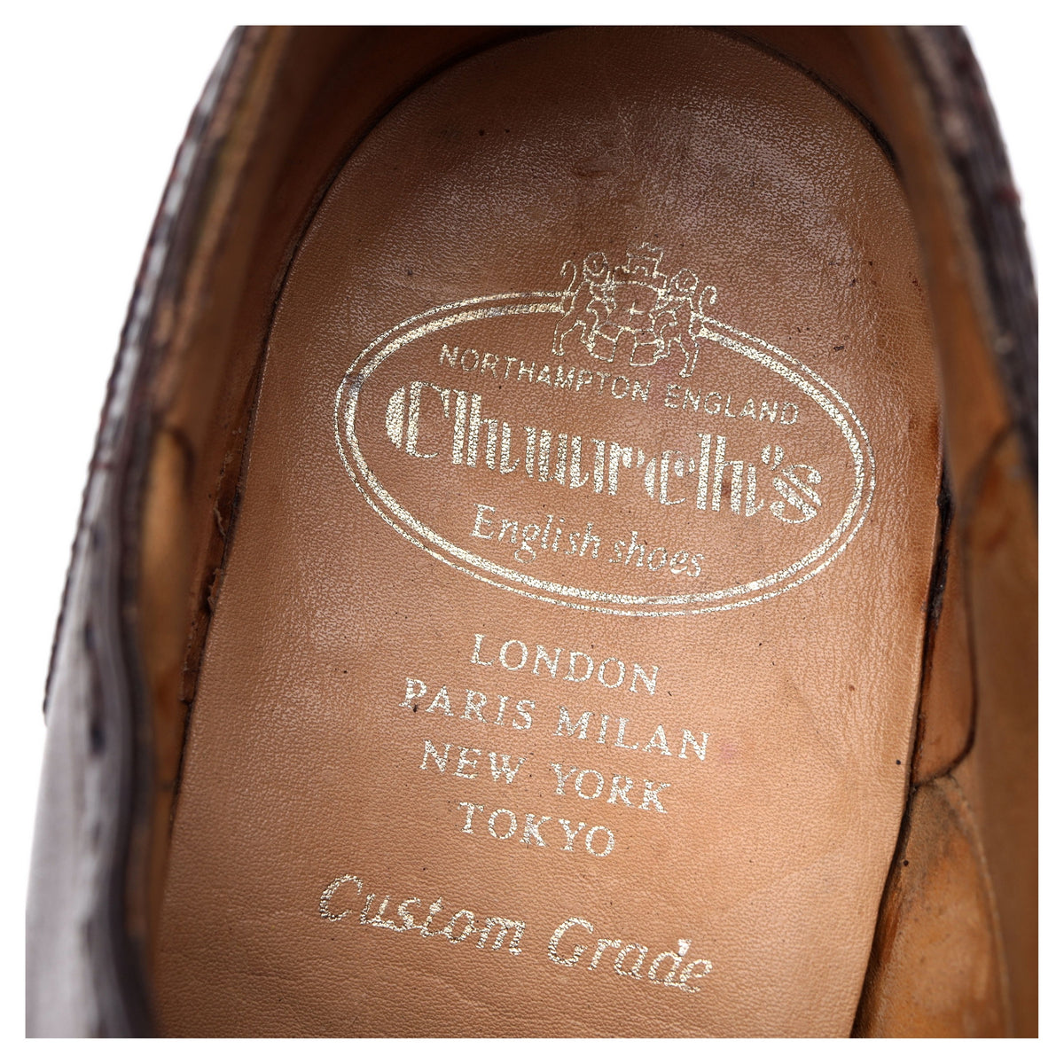 Burgundy Leather Brogues UK 6.5 F