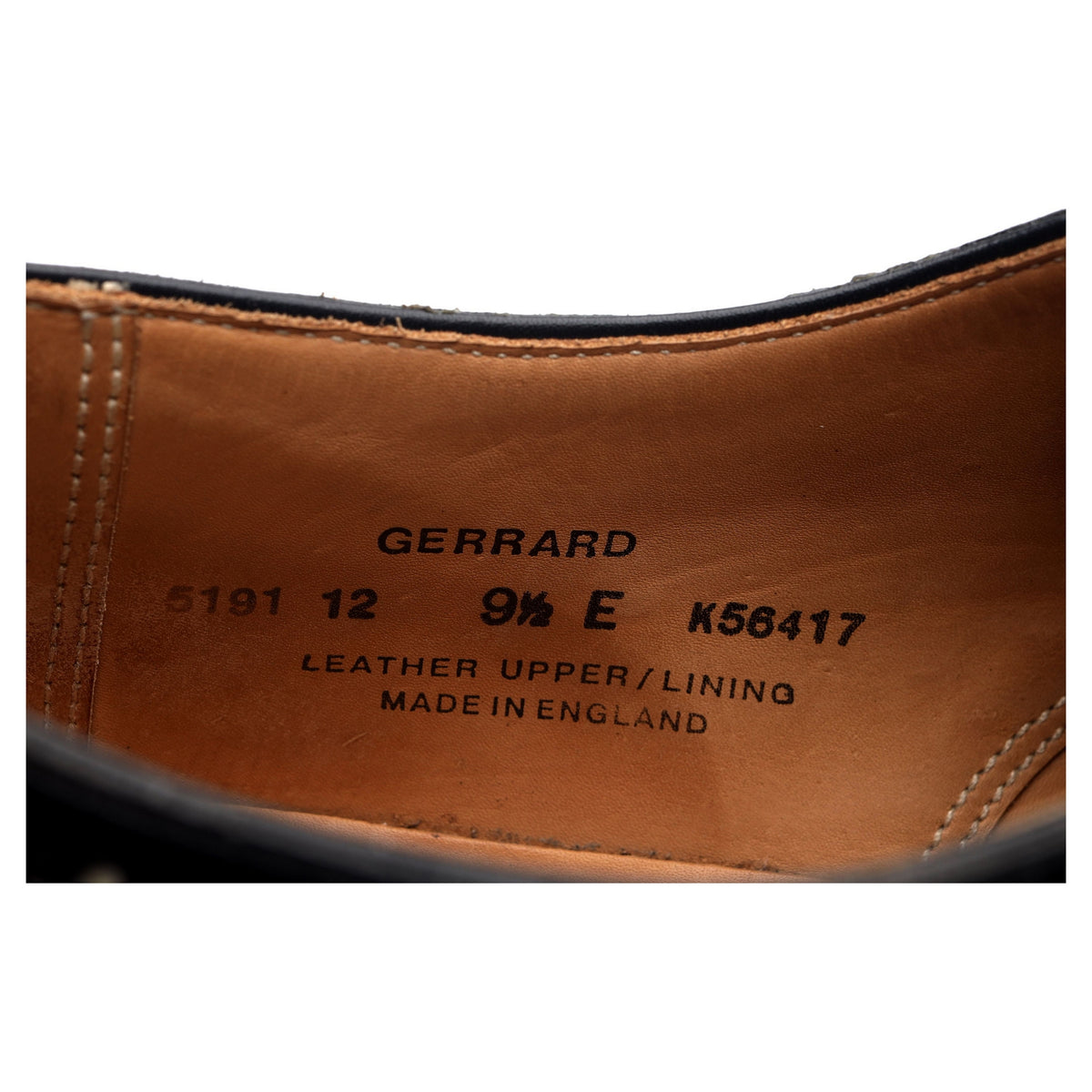 &#39;Gerrard&#39; Two Tone Black White Leather Brogues UK 9.5 E