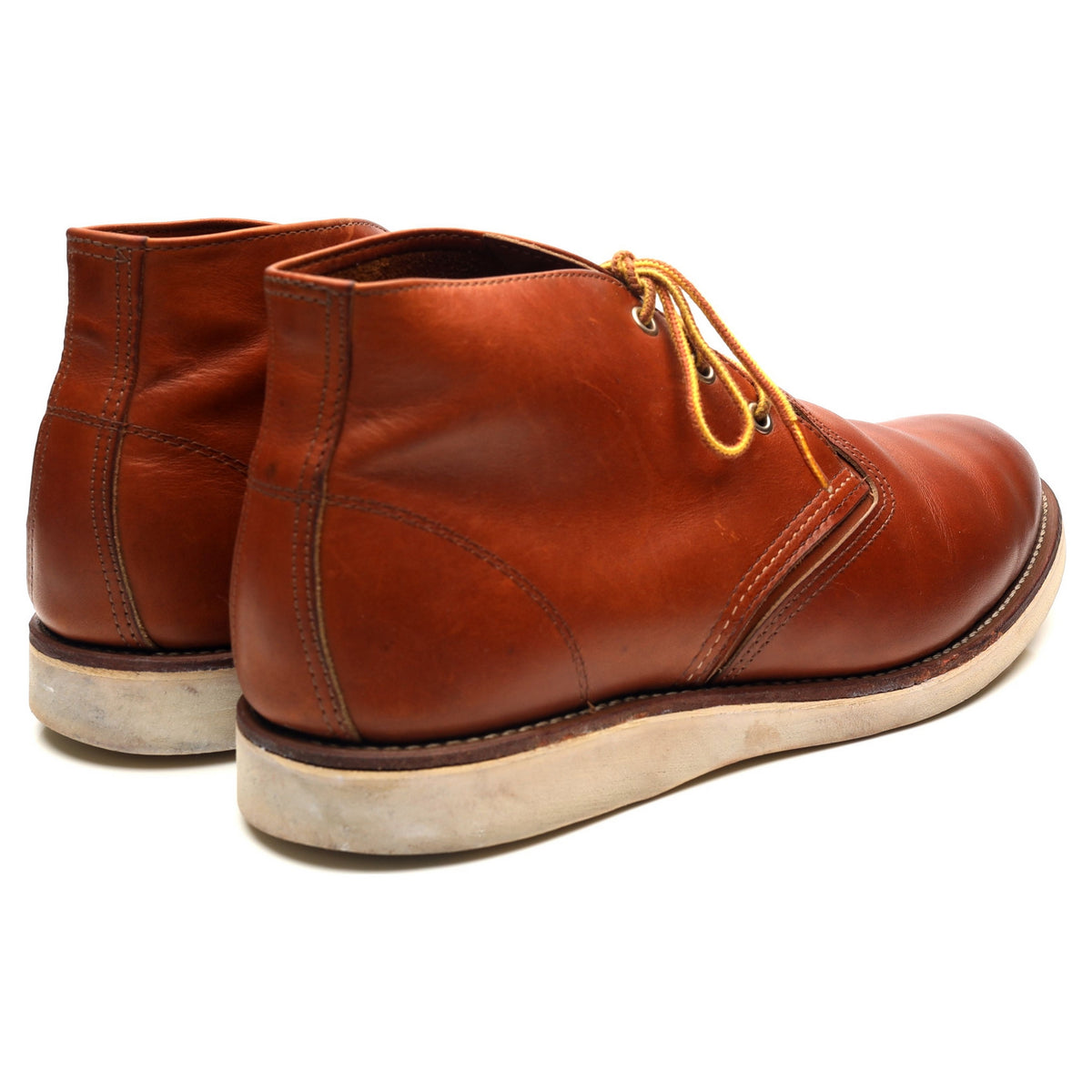 &#39;3140&#39; Tan Brown Leather Chukka Boots UK 11 US 12