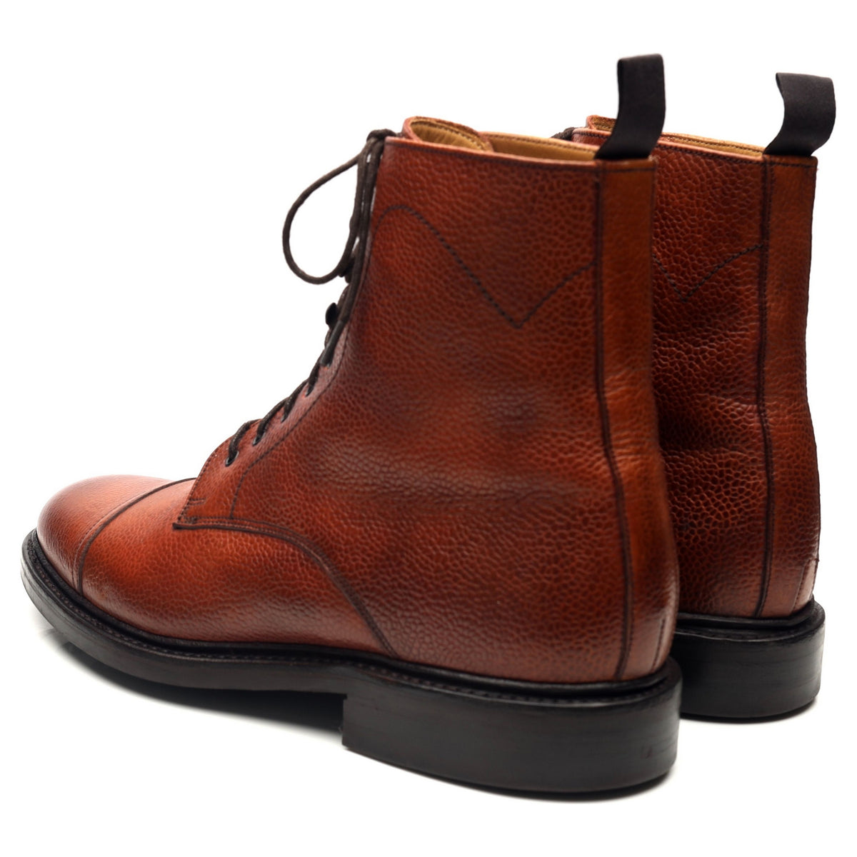 &#39;Donegal&#39; Tan Brown Leather Boots UK 8 F