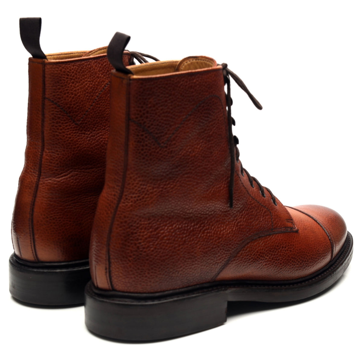 &#39;Donegal&#39; Tan Brown Leather Boots UK 8 F
