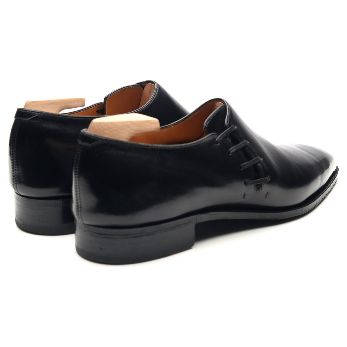 &#39;Lateral Lace&#39; Black Leather Oxford UK 7 E
