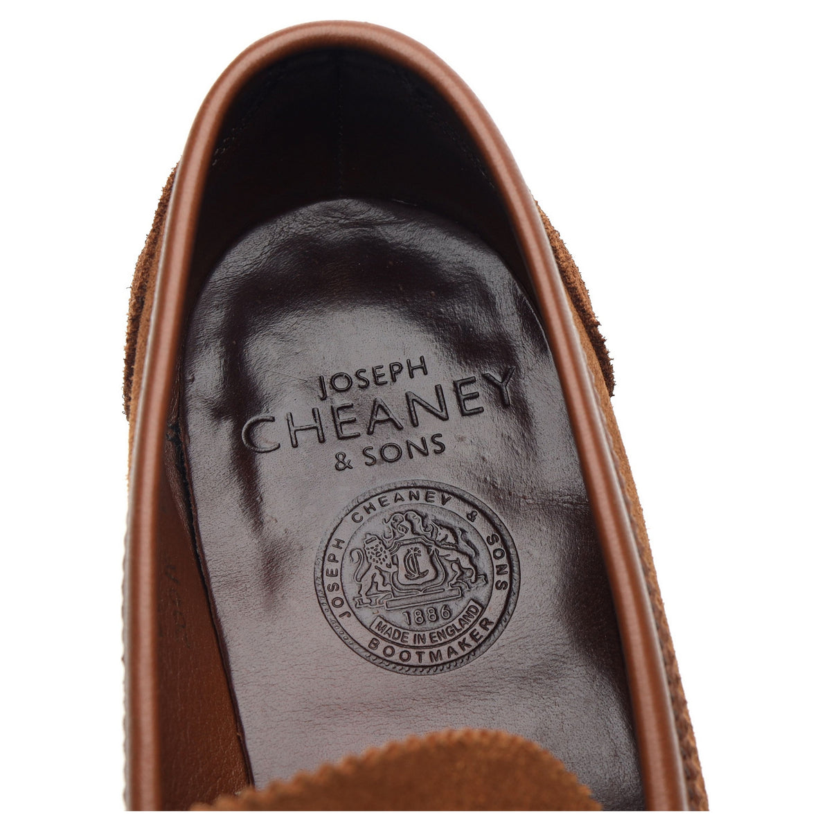 &#39;Dover D&#39; Tan Brown Suede Loafers UK 8.5 F