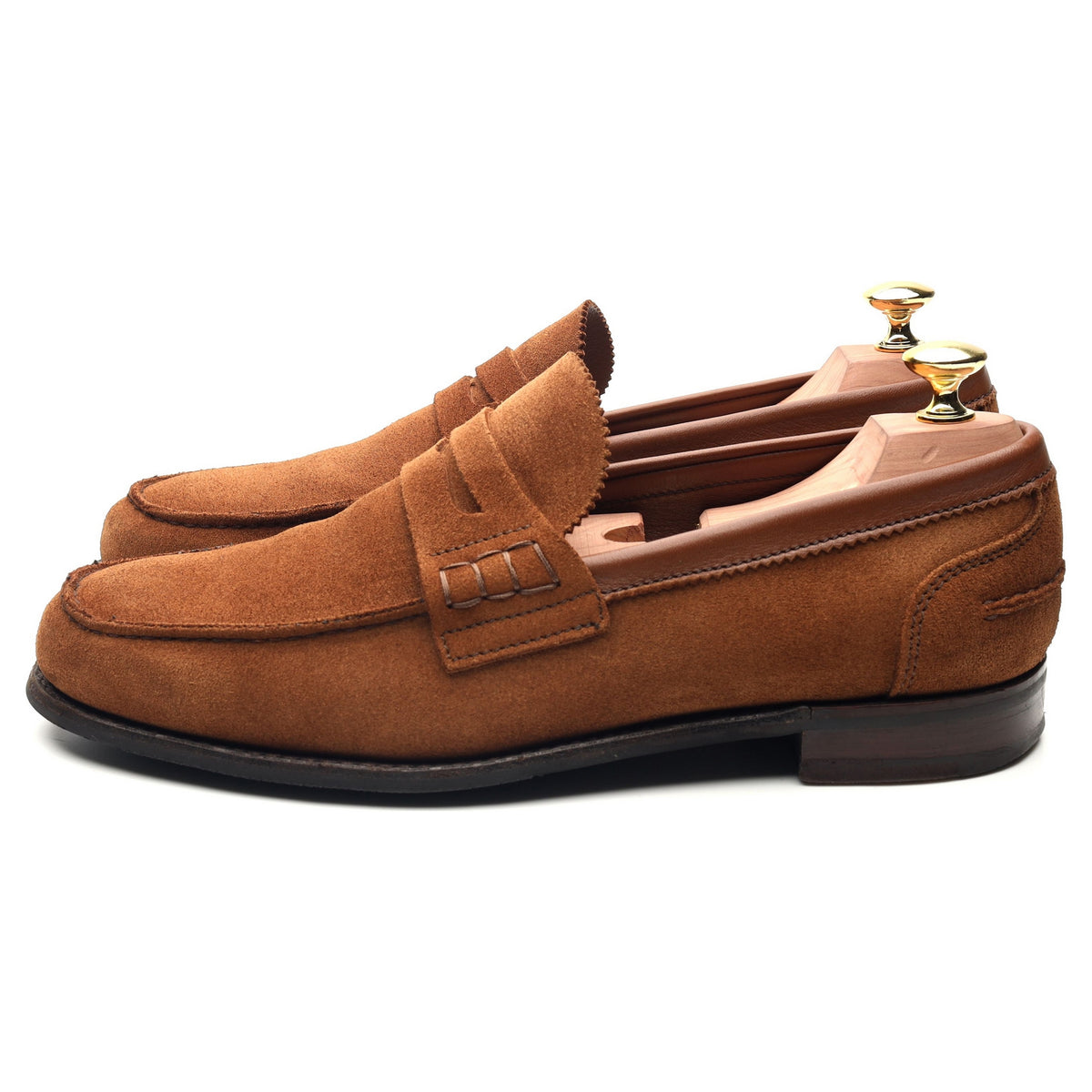 &#39;Dover D&#39; Tan Brown Suede Loafers UK 8.5 F
