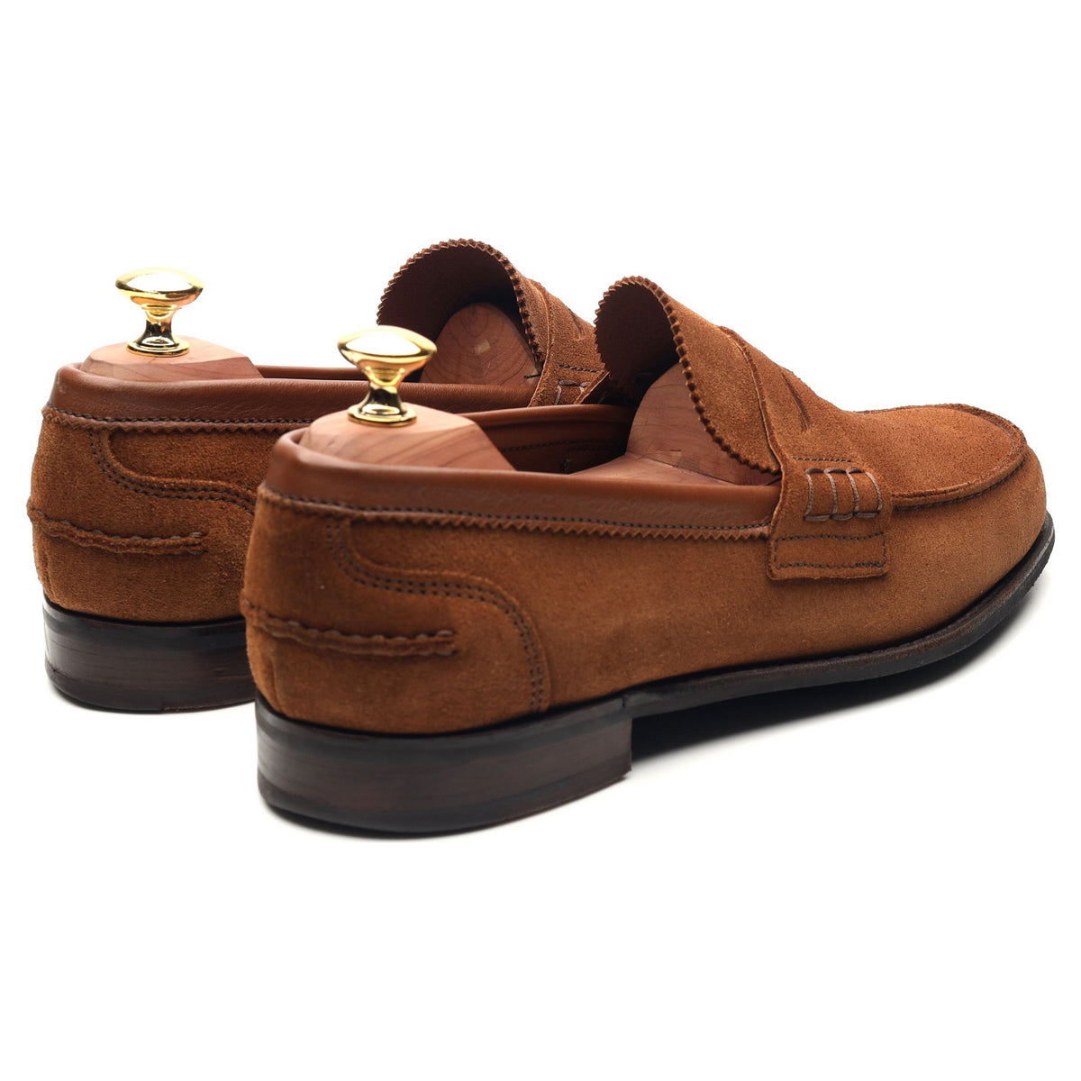 &#39;Dover D&#39; Tan Brown Suede Loafers UK 8.5 F