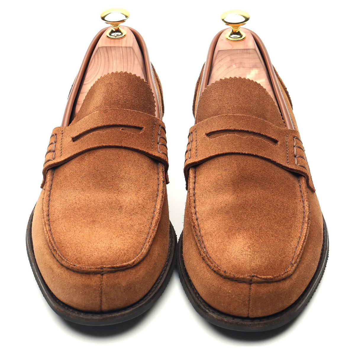 &#39;Dover D&#39; Tan Brown Suede Loafers UK 8.5 F