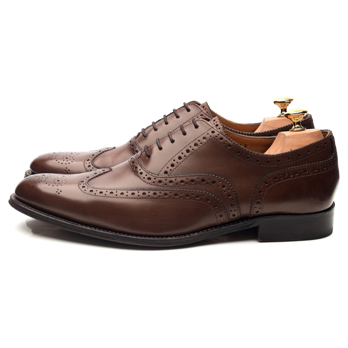 &#39;Dylan&#39; Brown Leather Brogues UK 10.5 F