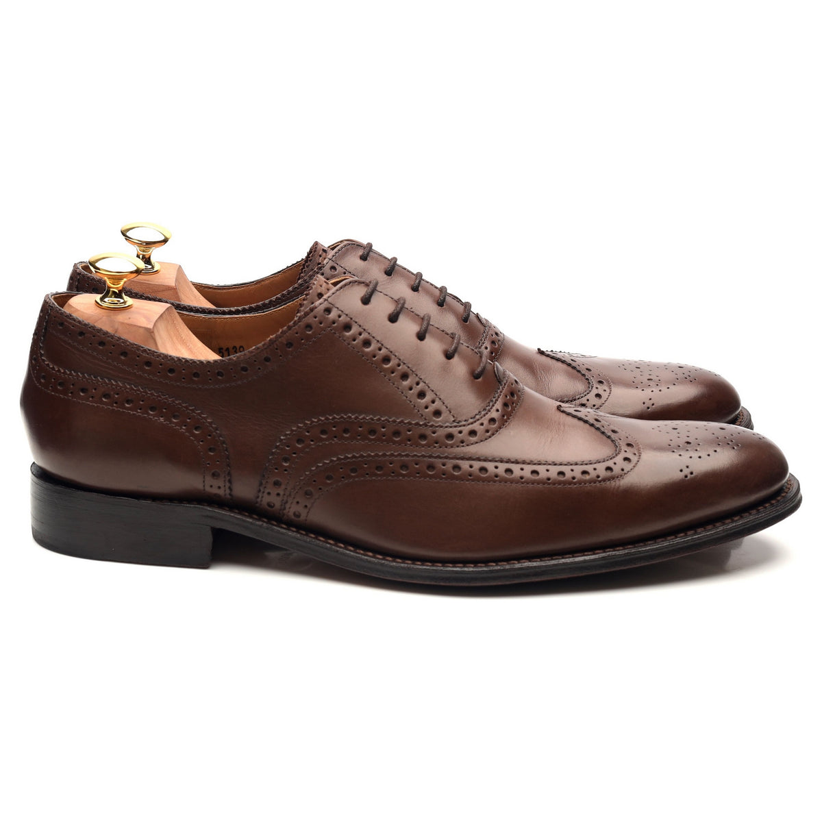 &#39;Dylan&#39; Brown Leather Brogues UK 10.5 F