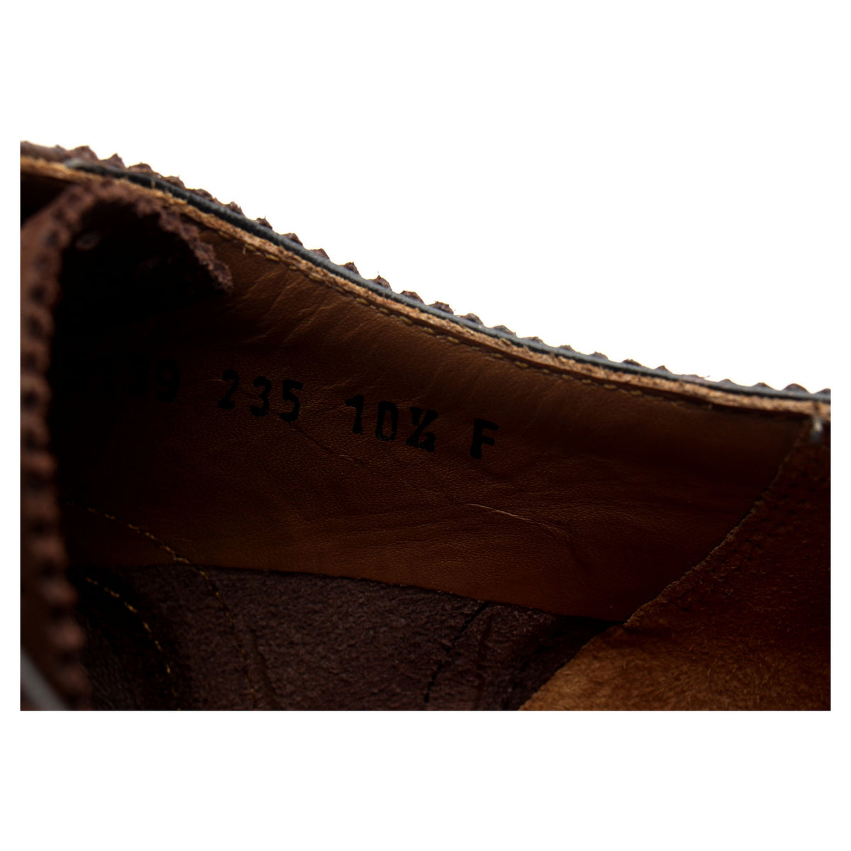 &#39;Dylan&#39; Brown Leather Brogues UK 10.5 F