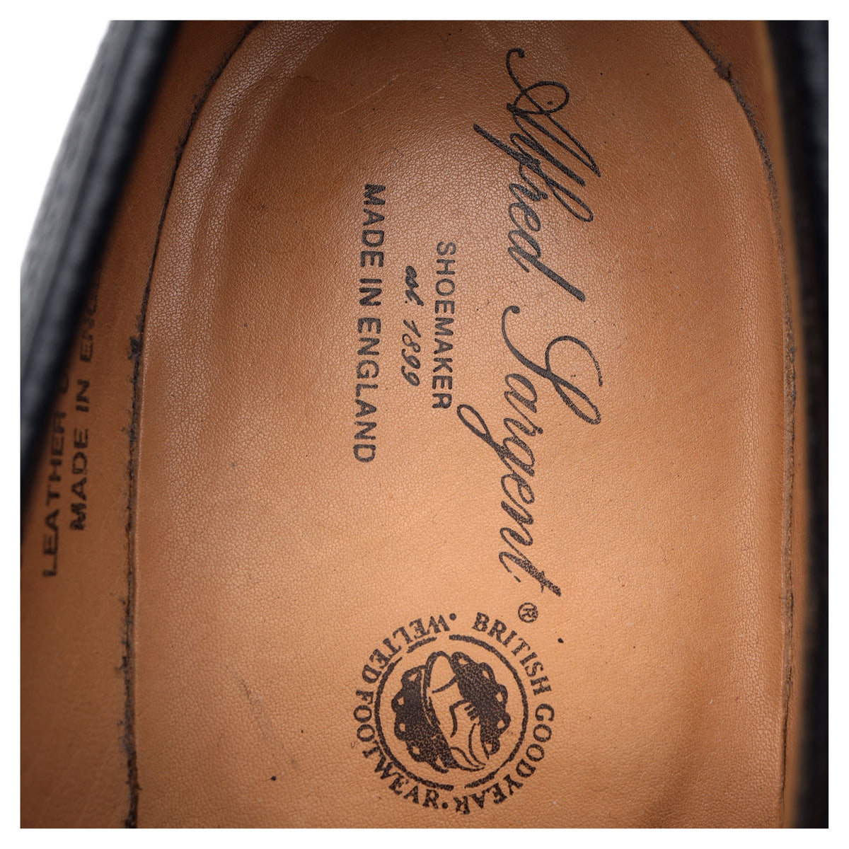 &#39;Fernie&#39; Black Leather Derby UK 11 F