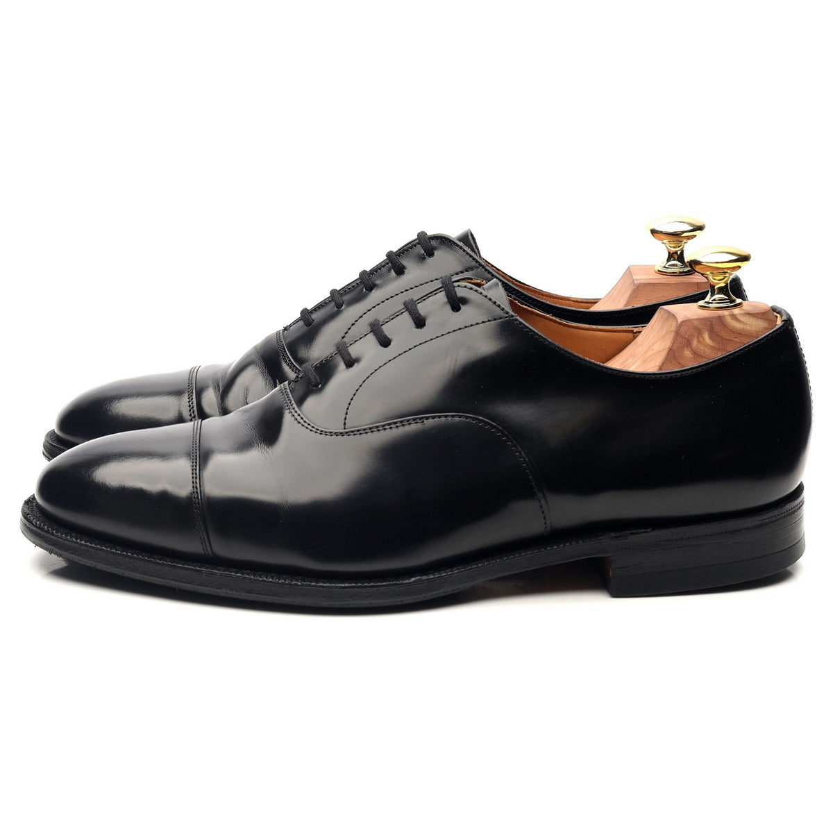&#39;Thames&#39; Black Leather Oxford UK 7 G