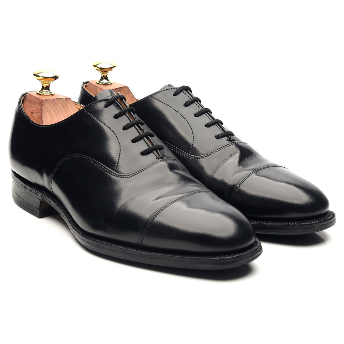 &#39;Thames&#39; Black Leather Oxford UK 7 G