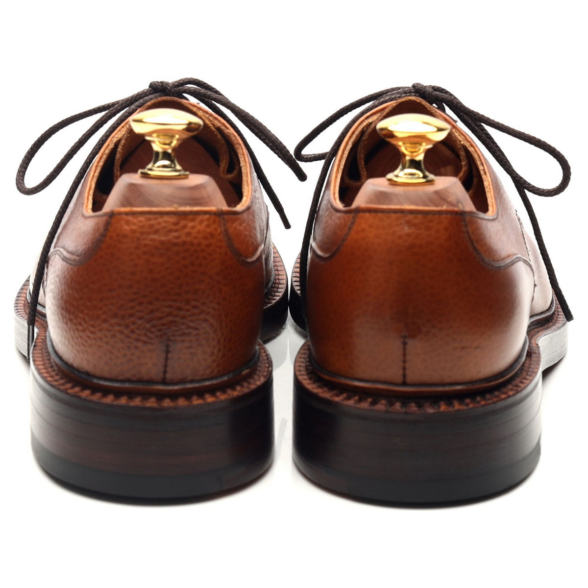 Tan Brown Leather Derby UK 6 F