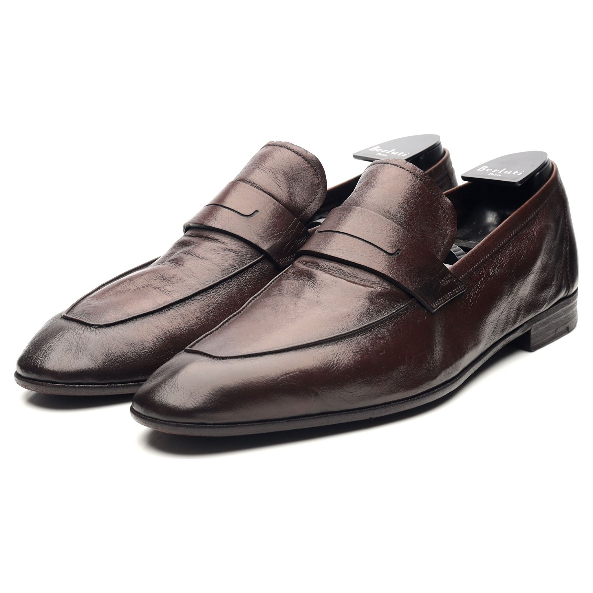 Lorenzo' Dark Brown Leather Loafers UK 9.5 - Abbot's Shoes