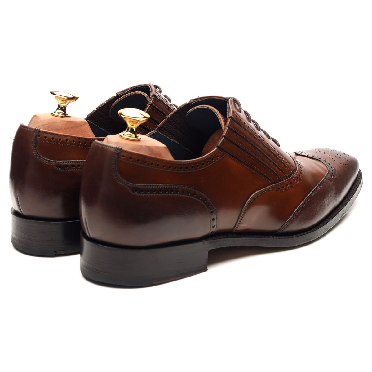&#39;Trip&#39; Two Tone Brown Leather Brogues UK 10 G
