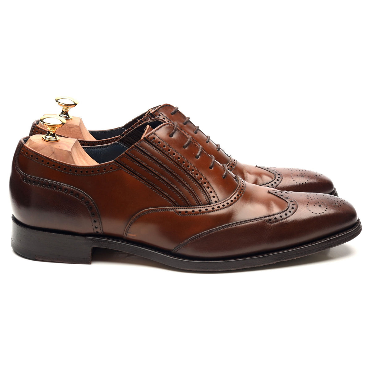&#39;Trip&#39; Two Tone Brown Leather Brogues UK 10 G