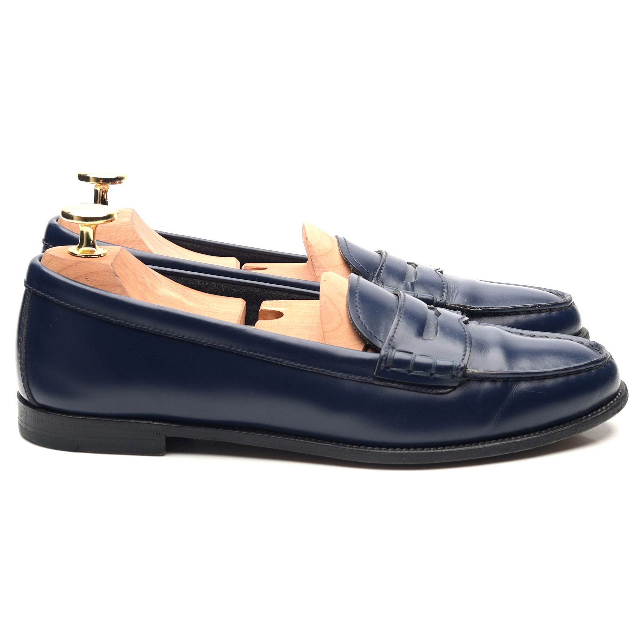 Women's 'Kara' Navy Blue Leather Loafers UK 3.5 EU 36.5 - Abbot's