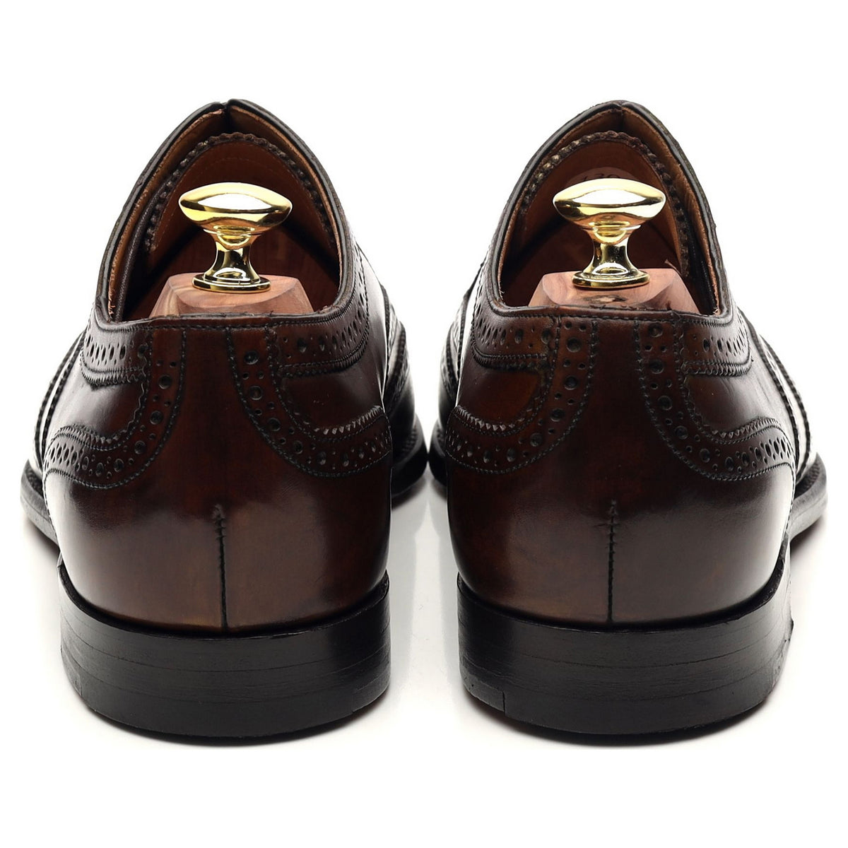 Dark Brown Leather Brogues UK 7.5 FX