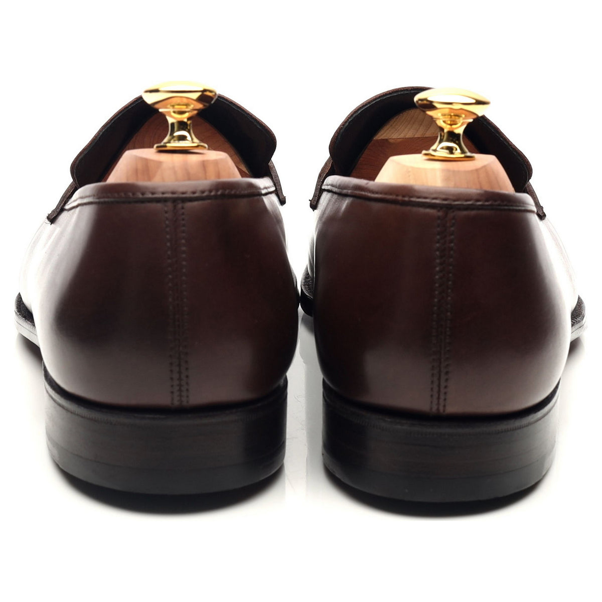 Dark Brown Leather Loafers UK 11.5 E
