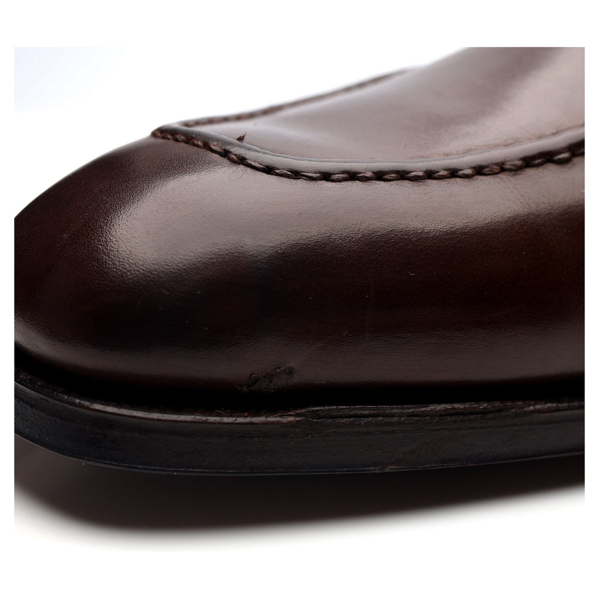 Dark Brown Leather Loafers UK 11.5 E
