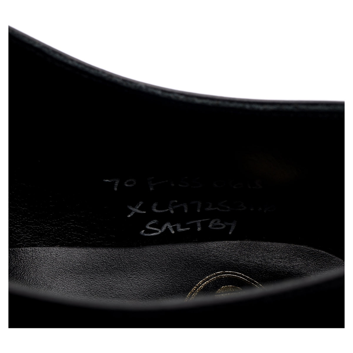 &#39;Saltby&#39; Black Leather Double Monk Strap UK 7 F