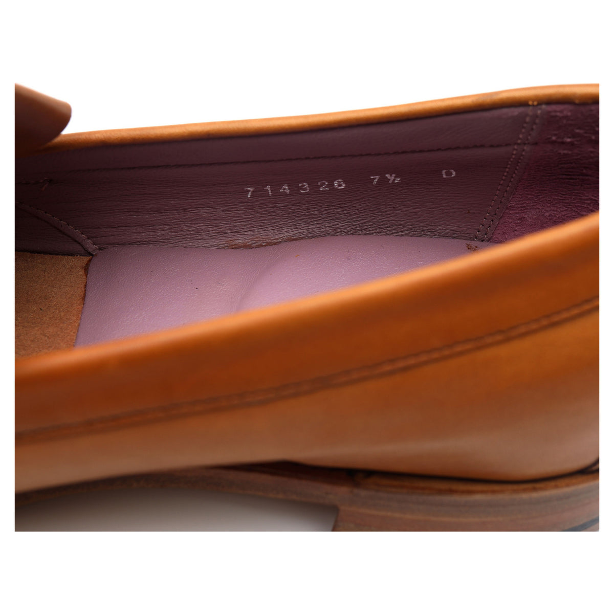 Women&#39;s &#39;Heather&#39; Tan Brown Leather Fringed Tassel Loafer UK 7.5 D