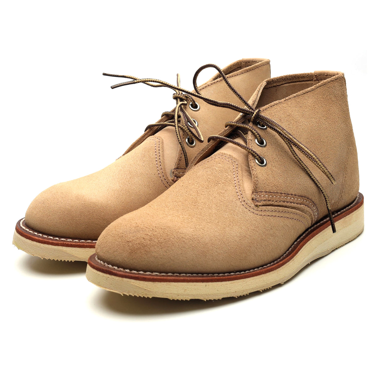 &#39;3143&#39; Sand Brown Suede Chukka Boots UK 6.5 US 7.5