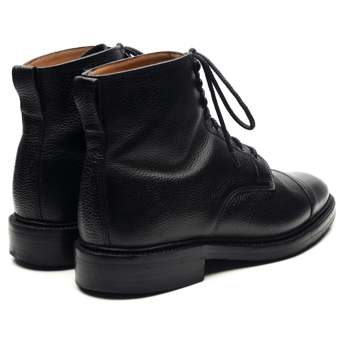 &#39;Cambridge&#39; Black Leather Boots UK 6.5 F