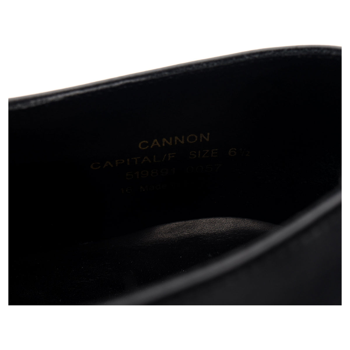 1880 &#39;Cannon&#39; Black Leather Double Monk Strap UK 6.5 F