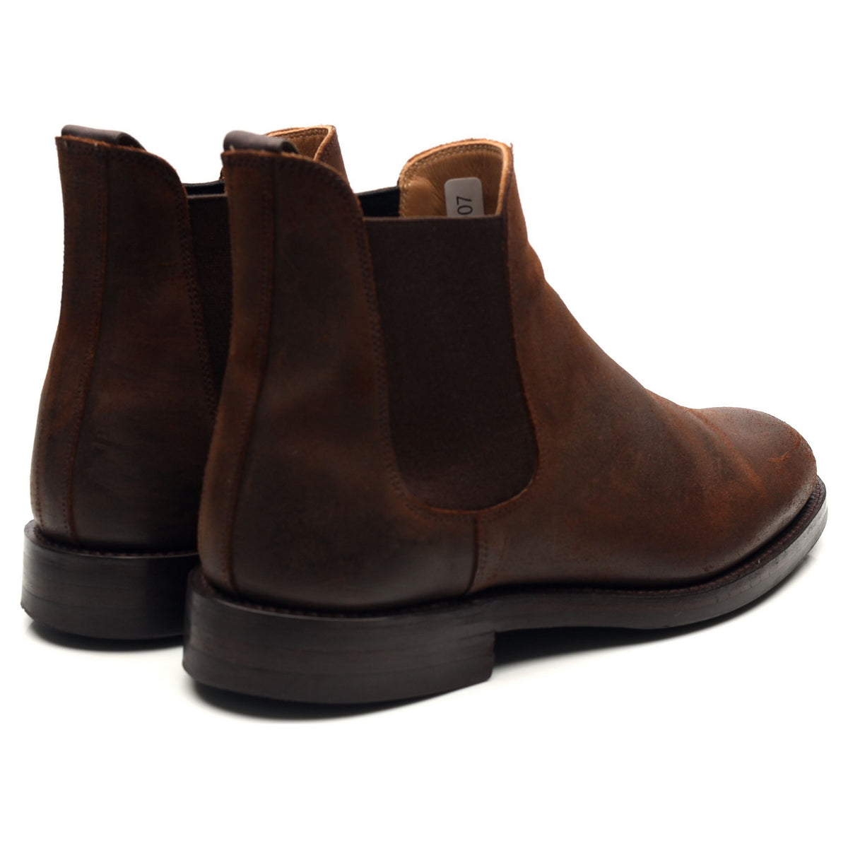 &#39;Chelsea 5&#39; Brown Rough-Out Suede Chelsea Boots UK 7.5 E