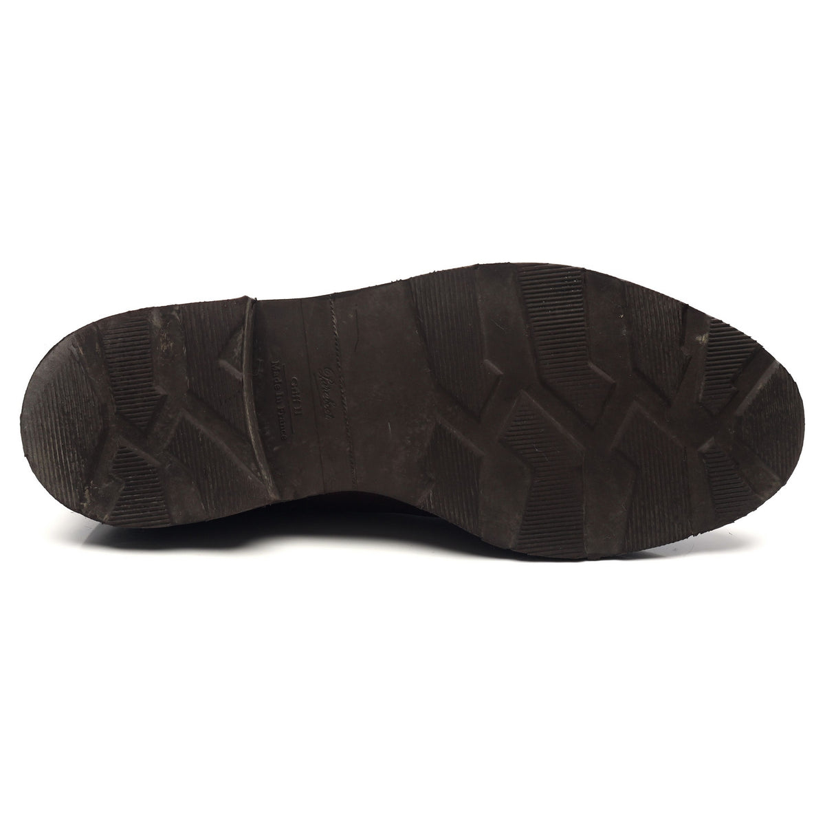 &#39;Avignon&#39; Dark Brown Leather Split Toe Derby UK 11