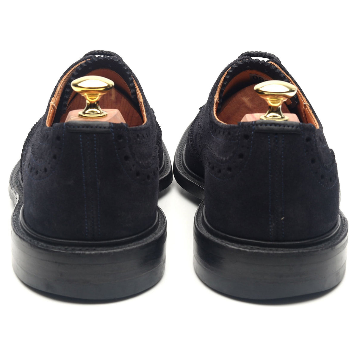 &#39;Bourton&#39; Navy Blue Suede Country Derby Brogues UK 7