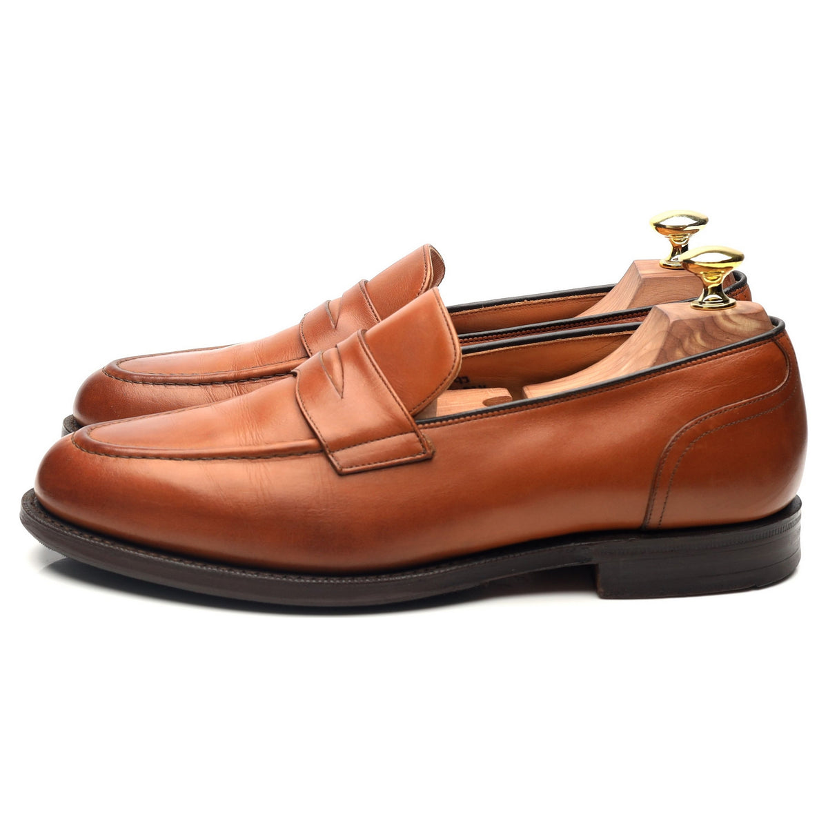 &#39;Salisbury&#39; Tan Brown Leather Loafers UK 7.5 G