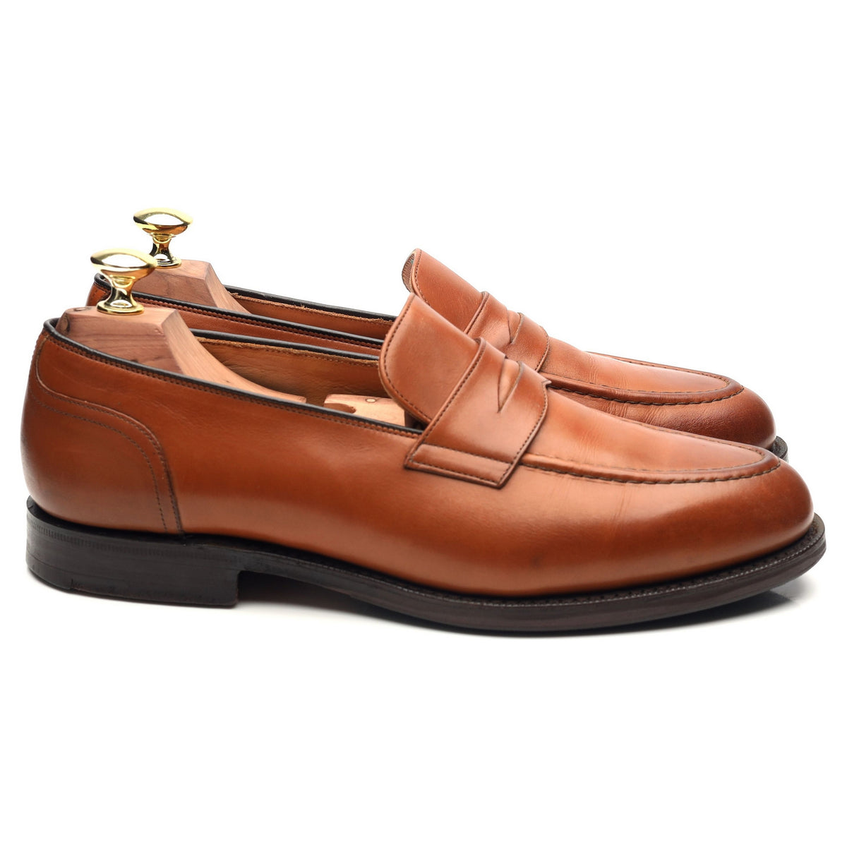 &#39;Salisbury&#39; Tan Brown Leather Loafers UK 7.5 G